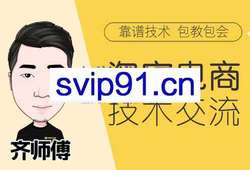 齐师傅电商·淘宝电商技术VIP【更新11月】，价值1599元