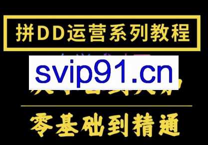 2022全套拼多多核心实操课程，价值500元
