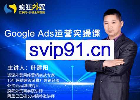 疯狂外贸·Google Ads运营实操课，价值1680元