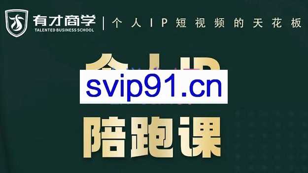 高有才·短视频个人IP陪跑课