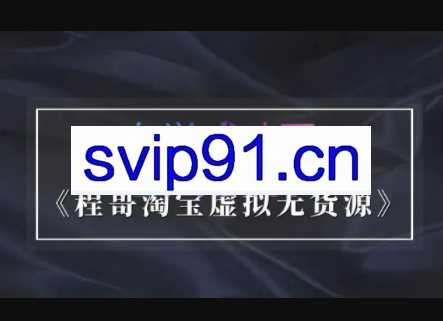 程哥·淘宝虚拟实战班(第四期），价值5980元