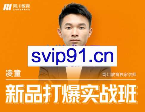 凌童·淘宝新品打爆实战班，价值599元
