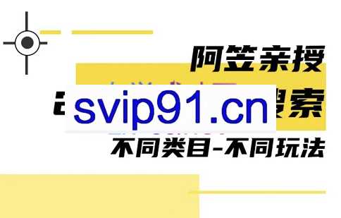 阿笠·2022新搜索玩法实操+旧搜索实操内训(1-9)期，价值3980元