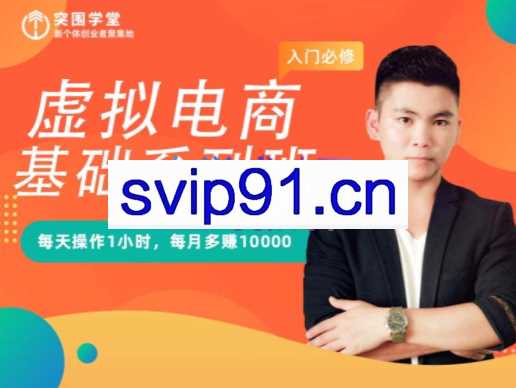 突围学堂·虚拟电商基础系列课（入门必修）