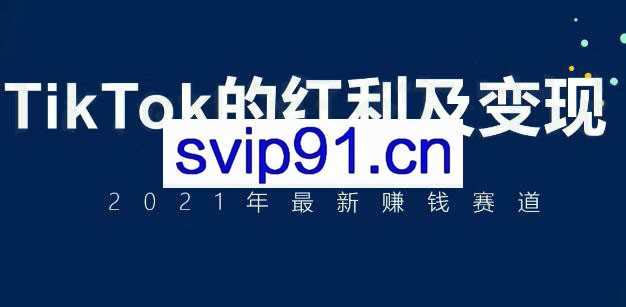 TikTok的红利及变现，2021年最新赚钱赛道