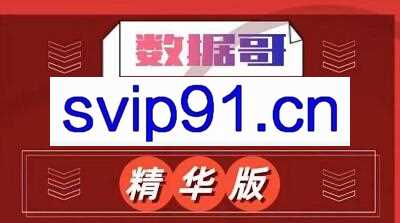 数据哥·千川落地课精华版