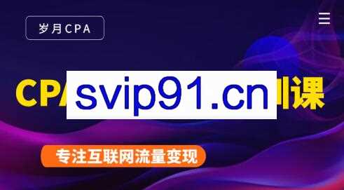 岁月·CPA赚钱项目内训课