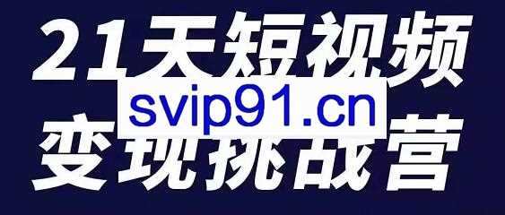 101名师工厂商学院·21天短视频变现挑战营，价值518元