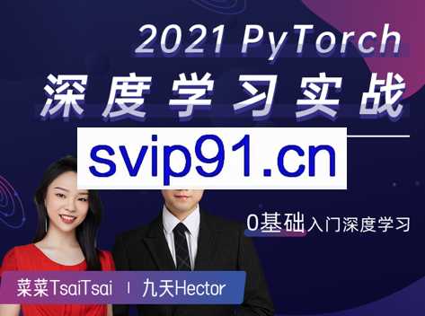 2021PyTorch深度学习实战，价值1799元