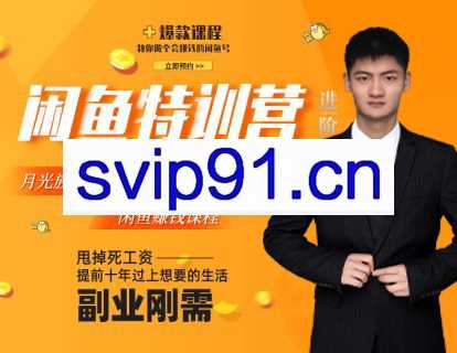 翼牛学堂·闲鱼精英特训营进阶班，价值4999元