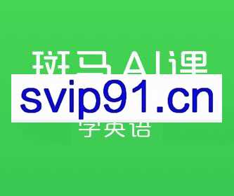 斑马AI·英语课S1、S2、S3，价值2800元