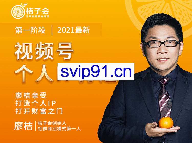 廖桔·视频号个人IP打造【无水印】