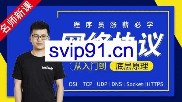 网络协议从入门到底层原理-MJ大神新课,价值666元