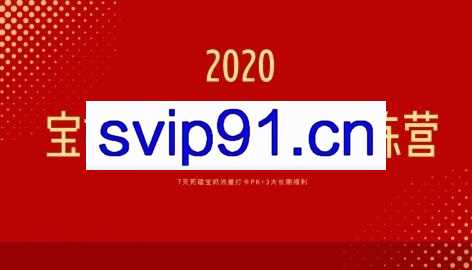 宝妈获客操盘手训练营3期(无水印)