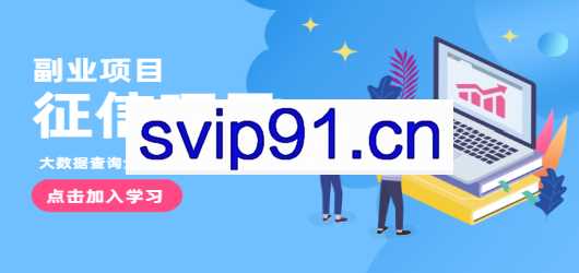 征信副业：搬砖操作大数据查询信用项目赚钱教程(无水印)