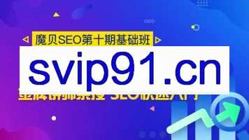 魔贝seo课程第十期基础班快速入门 从0到1引爆网报流量