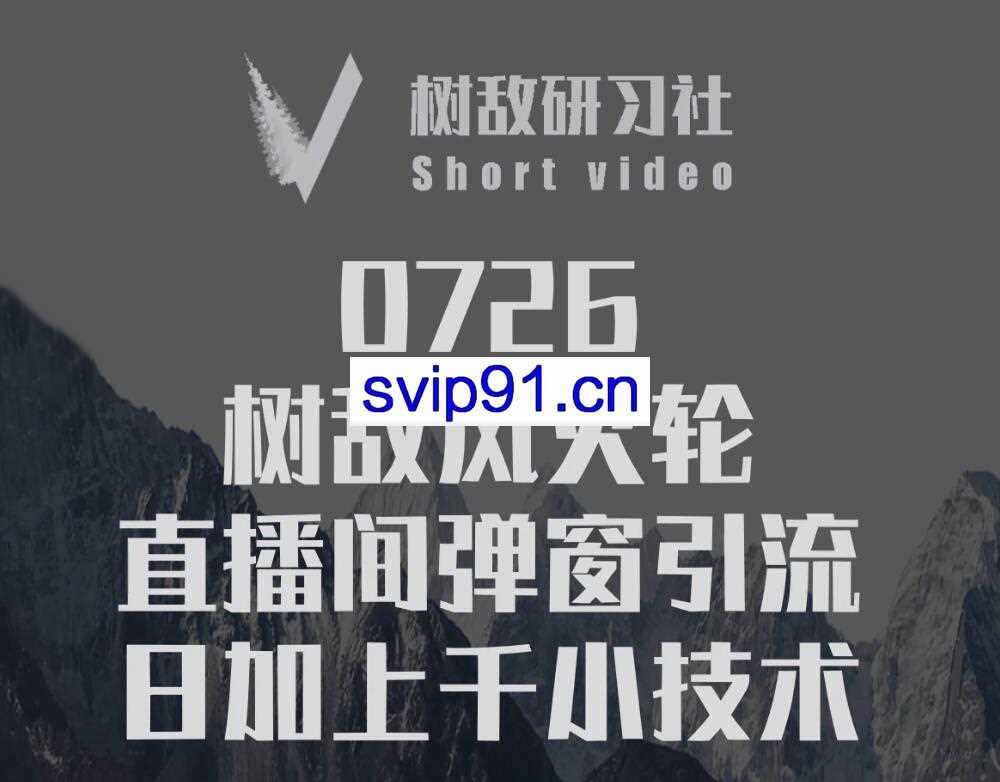 树敌研习社：0726树敌零粉电脑伴侣直播(无水印)