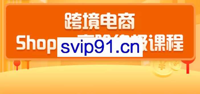 千鸟跨境：跨境电商蓝海新机会-shopee终极课程(价值3900)