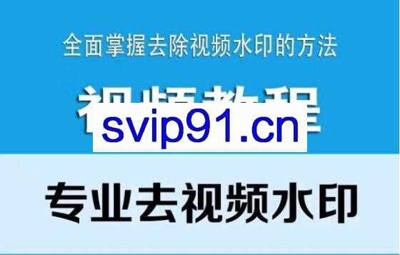 专业去视频水印 快速入门课程