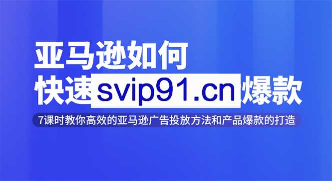 亚马逊如何快速有节奏打造爆款,7课时教终极策略解析
