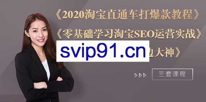 2020淘宝直通车打爆款+零基础学习淘宝SEO+淘宝运营小白变大神