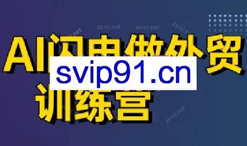 大卫·AI闪电做外贸训练营（更新6月）
