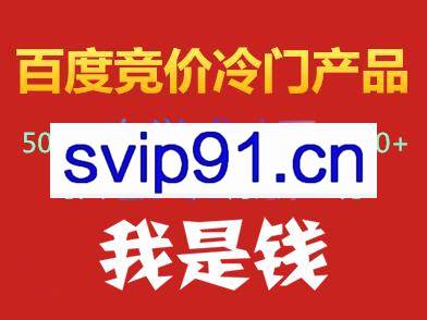 我是钱百度竞价冷门产品项目（更新63期）