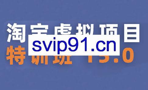 陆明明·淘宝虚拟项目特训班15.0（更新2025）
