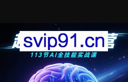 超级AI视频：绘画、带货、职场全场景113节通关课