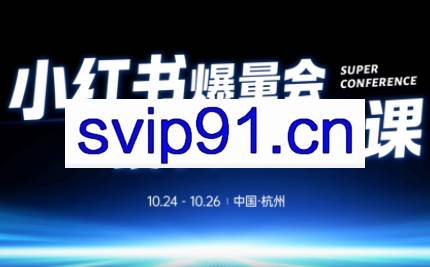戴小胖·小红书爆量会线下课（杭州10月24-26号）