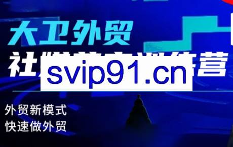 大卫老师·外贸社媒获客独家训练营(更新)