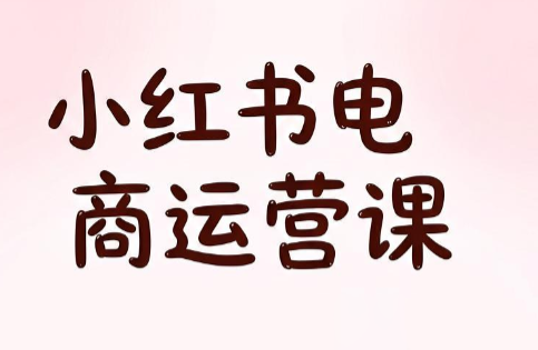 江野·小红书电商运营课