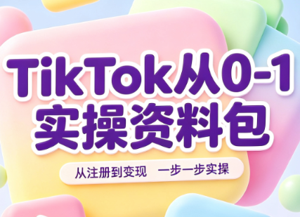 TikTok从0-1实操资料包：养号SOP+爆款公式+投流手册